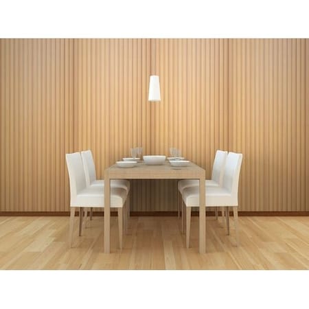 Ejoy Champagne Oak Wood Slat Panels for Walls - Stout, 3PK WWC_0020